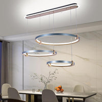 Circular Pendant Light 40+60cm Dining Room Bedroom Chandelier.