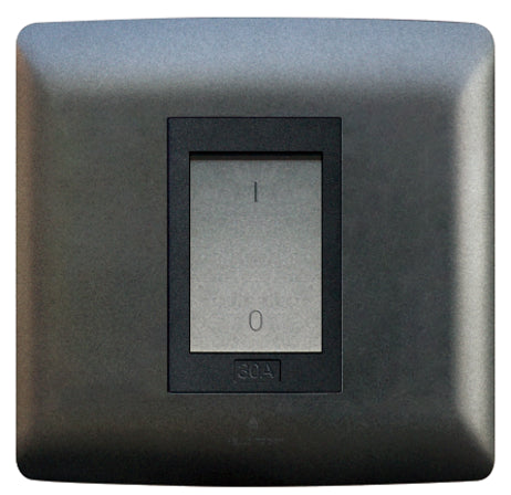 50A 2 Pole stove isolator - Black.