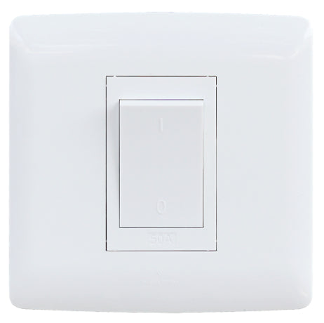 50A 2 Pole stove isolator - White.