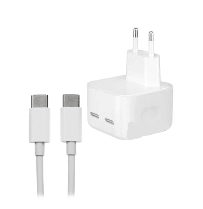 50W Dual USB-C +C Power Adapter with USB-C to Lightning Cable. Mr.Smart SA's Best Online Shopping Store.