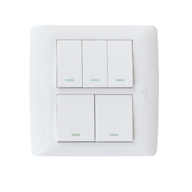 5 Lever 1 Way Switch (4x4). - Mr.Smart SA's Best Online Shopping Store.