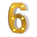 Gold plated LED Number Lights. - Mr.Smart SA's Best Online Shopping Store
