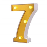 Gold plated LED Number Lights. - Mr.Smart SA's Best Online Shopping Store