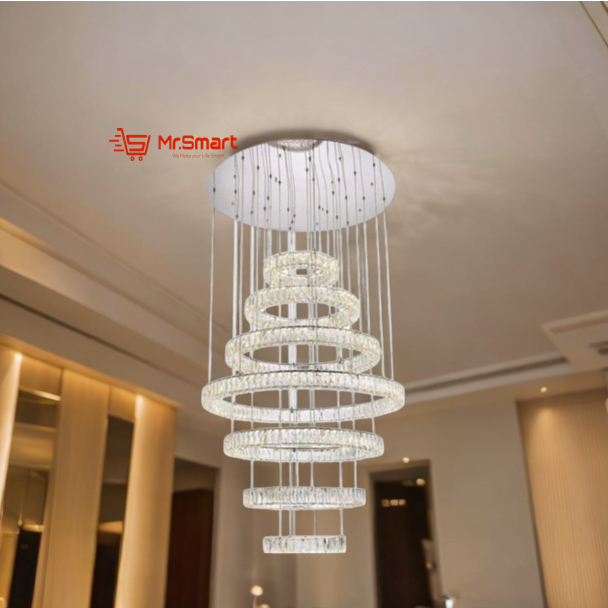 7 rings Light hanging crystal Chandelier. Mr.Smart SA's Best Online Shopping Store.