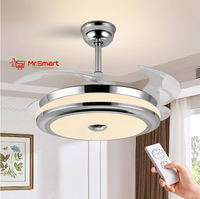 Smart LED ceiling fan with Foldable Blades and Bluetooth speaker. - Mr.Smart SA's Best Online Shopping Store