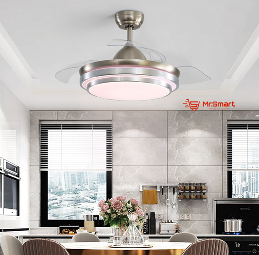 LED ceiling fan with Foldable Blades. Mr.Smart SA's Best Online Shopping Store.