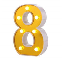 Gold plated LED Number Lights. - Mr.Smart SA's Best Online Shopping Store