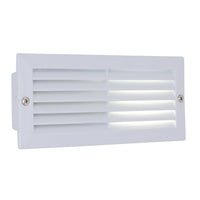 B38W BRICK LIGHT LOUVRE WHITE 60W.