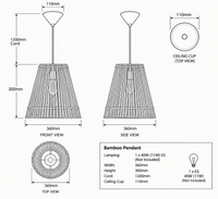 PENDANT LIGHT-PEN964 BAMBOO