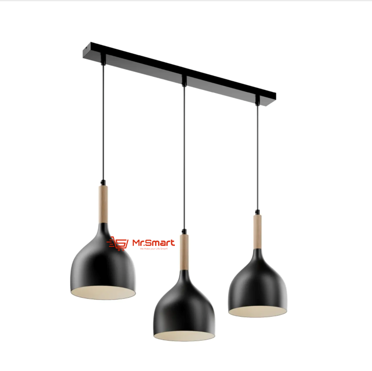 Bowl Style Pendant Light - Row Of 3 -Black - Mr.Smart SA's Best Online Shopping Store