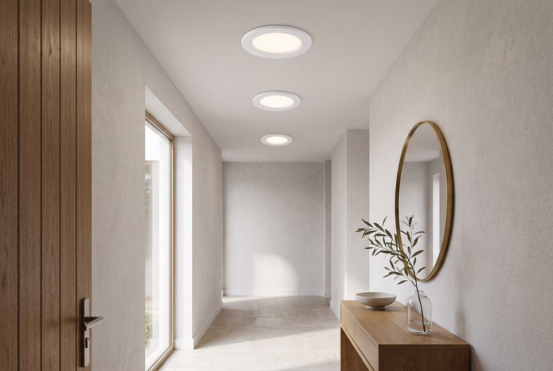 Bright Star-Triple Pack LED Polycarbonate Down Lights-DL033/3 White-Hallway/Passage-Mr Smart Lighting Company.