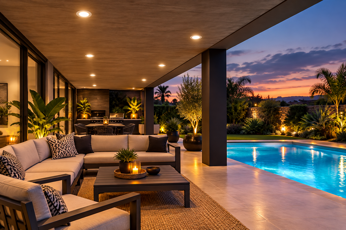 Bright Star-Triple Pack LED Polycarbonate Down Lights-DL033/3 White-Outdoor Living-Modern Varanda/Patio-Mr Smart Lighting Company.