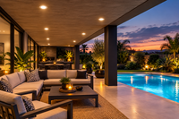 Bright Star-Triple Pack LED Polycarbonate Down Lights-DL033/3 White-Outdoor Living-Modern Varanda/Patio-Mr Smart Lighting Company.