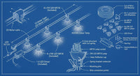 Brightstar-12v-WSC003 SAT Tracklight 4000K-Product dimensions.