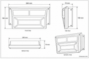 Brightstar-BH2080-BH2080-IP44-BLACK-Dimensions-Mr Smart Lighting Company