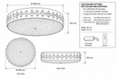 Brightstar-CF118/24 LED Ceiling Light-product dimensions-Mr Smart Lighting Company.