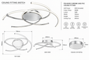 Brightstar-CF162 LED 24W LED 3000K Ceiling Light-Product dimensions-Mr Smart Lighting Company.