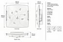 Brightstar-CF362 Ceiling Light-Product Dimensions-Mr Smart Lighting Company.