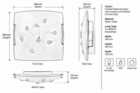 Brightstar-CF362 Ceiling Light-Product Dimensions-Mr Smart Lighting Company.