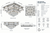 Brightstar-CF573 LED Ceiling Light-Product dimensions-Mr Smart Lighting Company