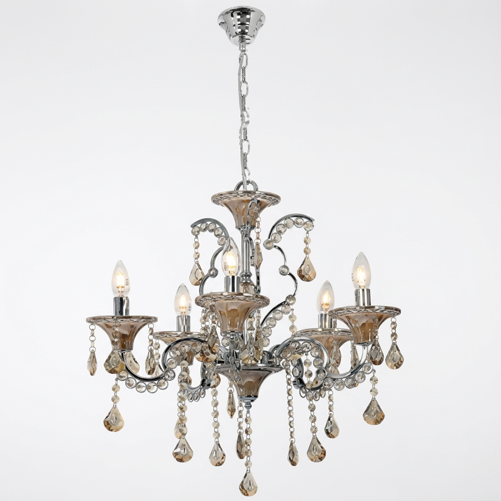 Brightstar-CH1334/9 ANTIQUE BRONZE Chandelier.