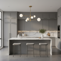Brightstar-CH394/6 Gold Chandelier-Modern Kitchen island-Mr Smart Lighting Company