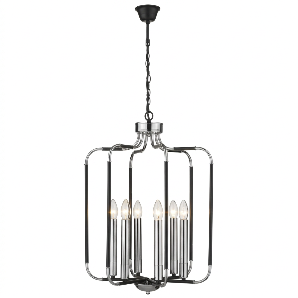 Brightstar-CH515/6 CHROME Chandelier Light-Mr Smart Lighting Company.