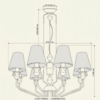 Brightstar-CH705 CERAMIC Chandelier-Mr Smart Lighting Company