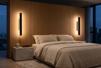 Brightstar-L549 BLACK Wall Light 3CCT-Modern luxury bedroom-Mr Smart Lighting Company