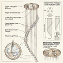 Brightstar-PEN032/3 SATIN Pendent Light-Product dimensions-Mr Smart Lighting Company.