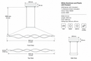 Brightstar-PEN732 LED 4000K Pendent Light-product dimensions-Mr Smart Lighting Company.
