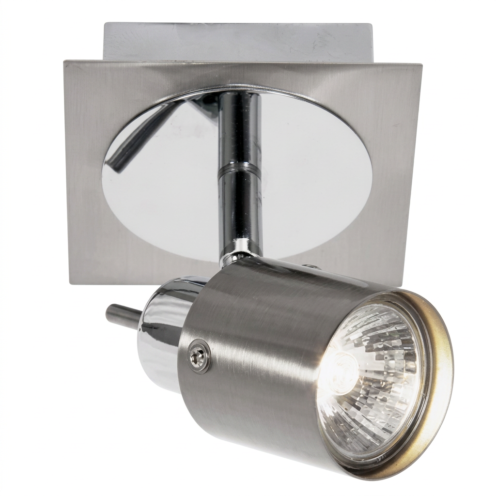 Brightstar-S050/1 SATIN CHROME Spotlight.