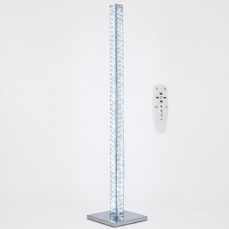 Brightstar-SL095 CRYSTAL Standing Lamp with remote controller 3CCT-Mr Smart Lighting Company.