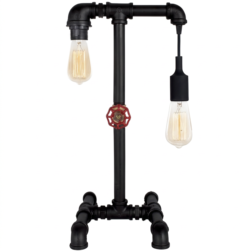 Brightstar-TL144 BLACK Metal Table Lamp.