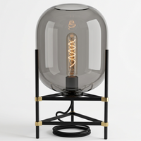 Brightstar-TL818 SMOKE Table Lamp-Mr Smart Lighting Company
