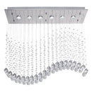 Brightstar CH236/6 CRYSTAL Stainless Steel with Crystals-Mr Smart Lighting Company.