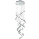 Brightstar CH257 CRYSTAL Stainless Steel with Crystals-Mr Smart Lighting Company.