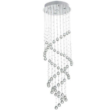 Brightstar CH257 CRYSTAL Stainless Steel with Crystals-Mr Smart Lighting Company.