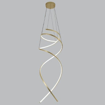 Brightstar PEN965 GOLD 37W LED CCT Metal and Acrylic Pendant with Remote Control Dimmable-Mr Smart Lighting Company.