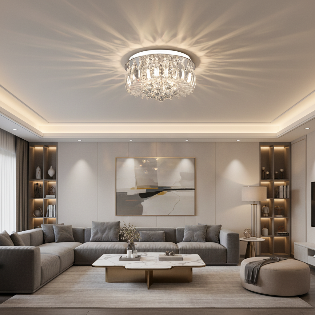 CEILING LIGHT-CF011/9 CHROME
