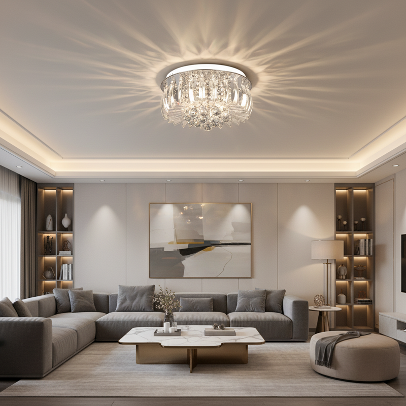 CEILING LIGHT-CF011/9 CHROME
