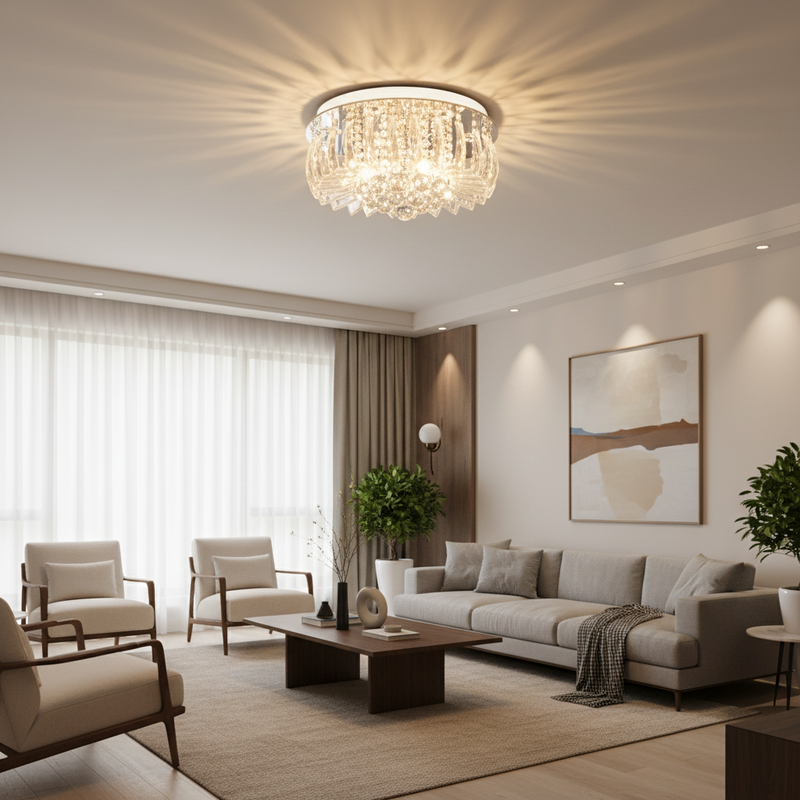 CEILING LIGHT-CF011/9 CHROME