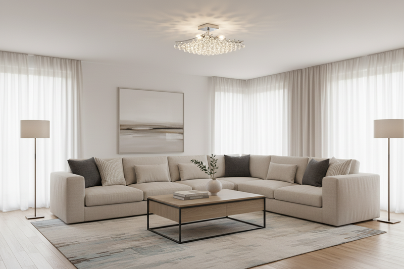 CEILING LIGHT-CF052 CHROME
