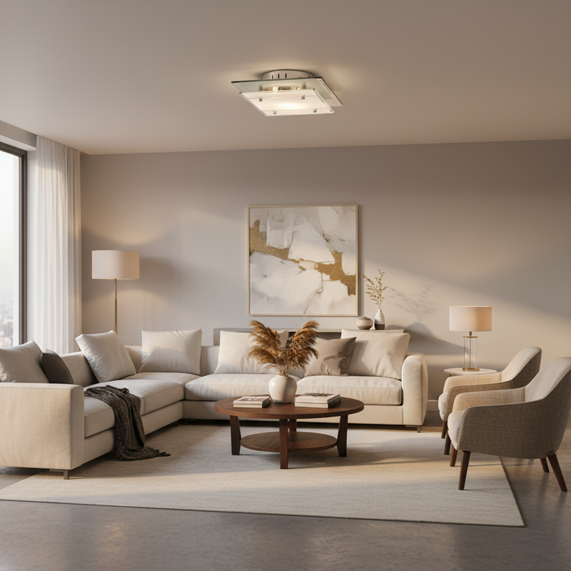 CEILING LIGHT-CF1361 CHROME