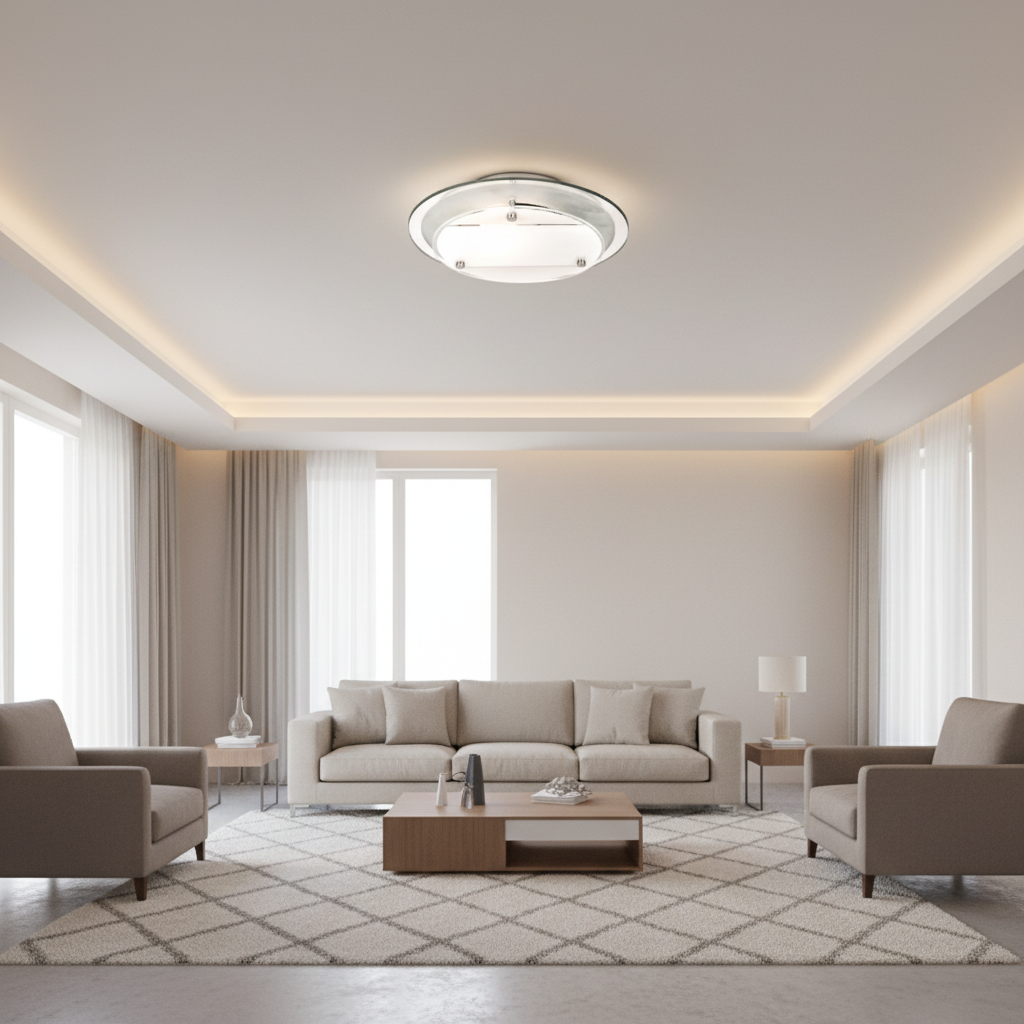 CEILING LIGHT-CF1362 CHROME