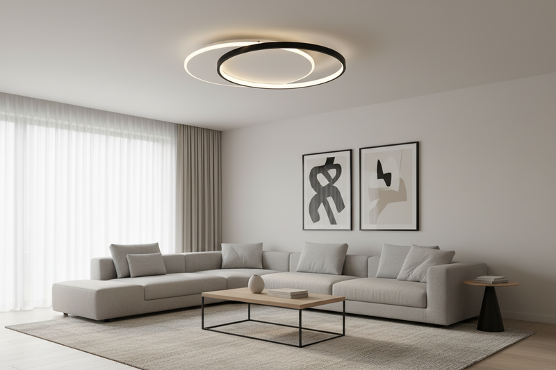 CEILING FITTING-CF274 BK/WH