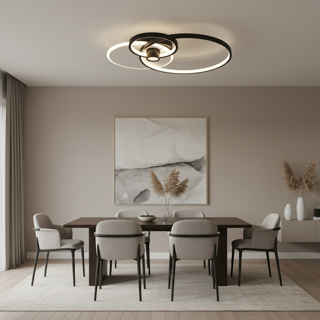 CEILING LIGHT-CF277 BK/WH