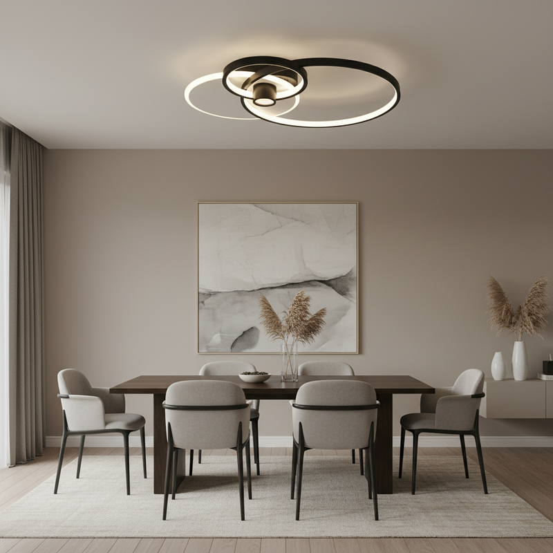 CEILING LIGHT-CF277 BK/WH