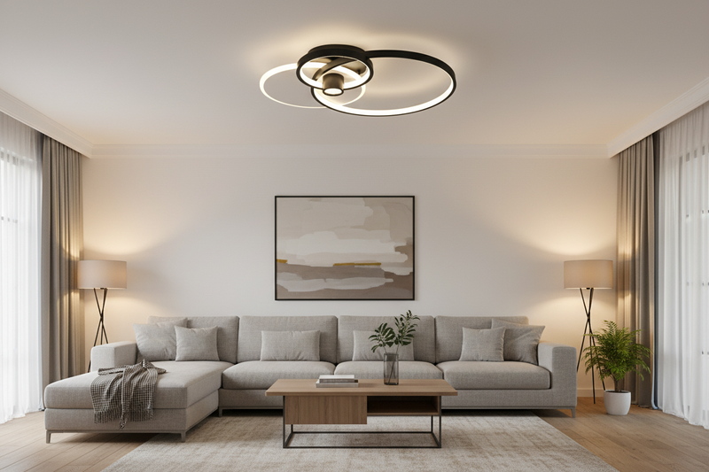 CEILING LIGHT-CF277 BK/WH