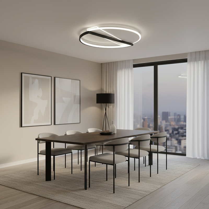 CEILING FITTING-CF278 BK/WH